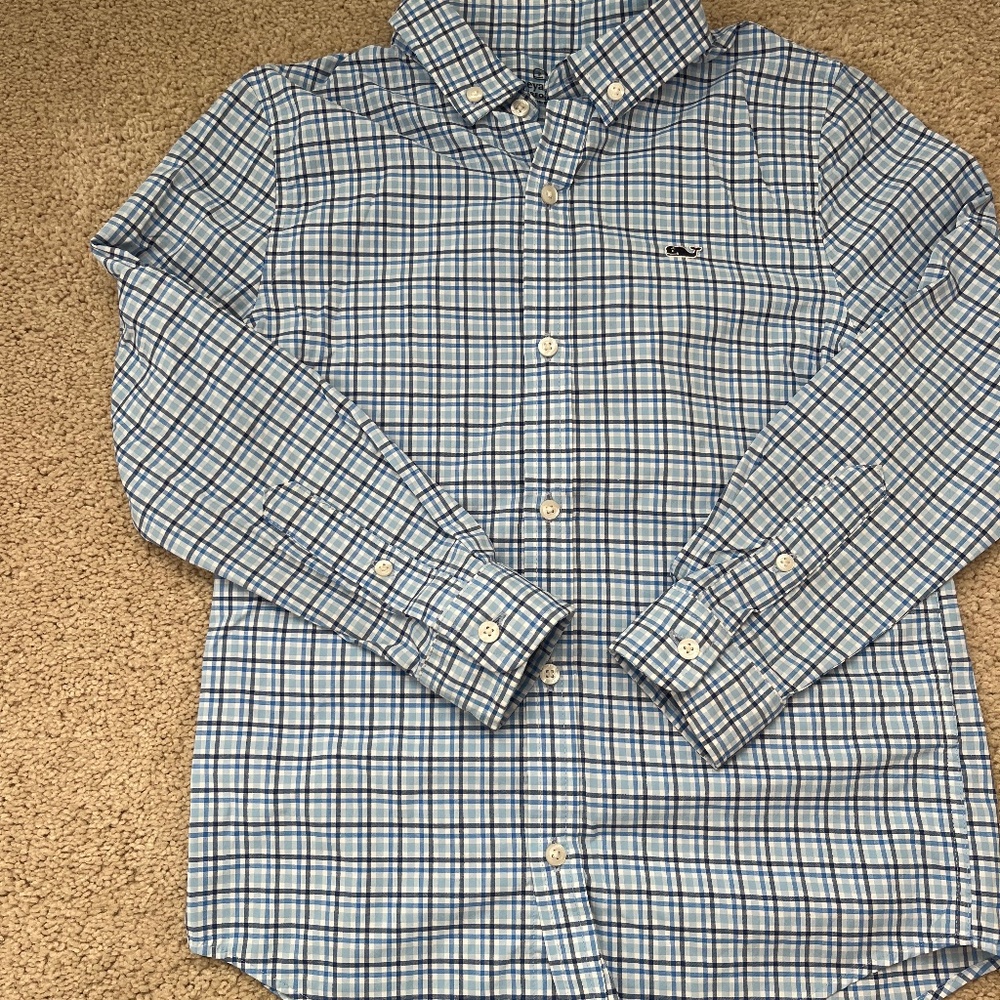 vineyard vines boys long sleeve performance button down